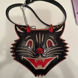 Sourpuss Halloween cat devil bag